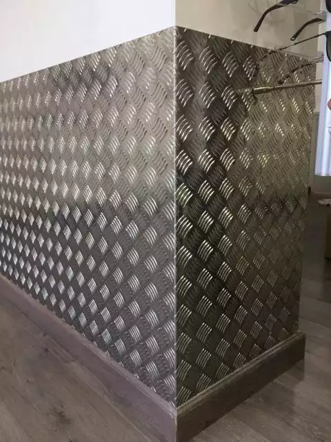 plaque aluminium damier