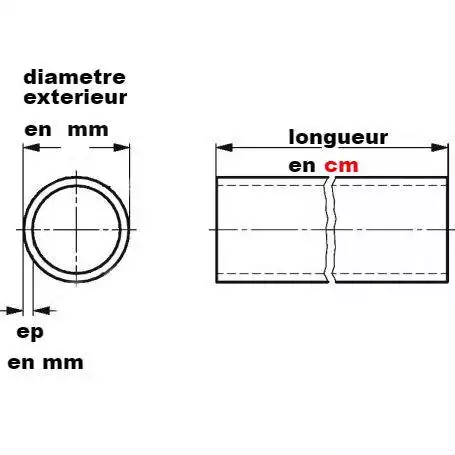 Tube rond 33.7x2