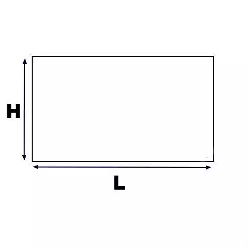 L80cm H45cm Fond de hotte // Crédence ALU aspect Inox 