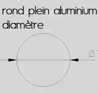 B&T Metall Barre ronde en aluminium - Diamètre : 65 mm - Longueur : environ  10 cm (100 mm +/- 5 mm) : : Commerce, Industrie et Science