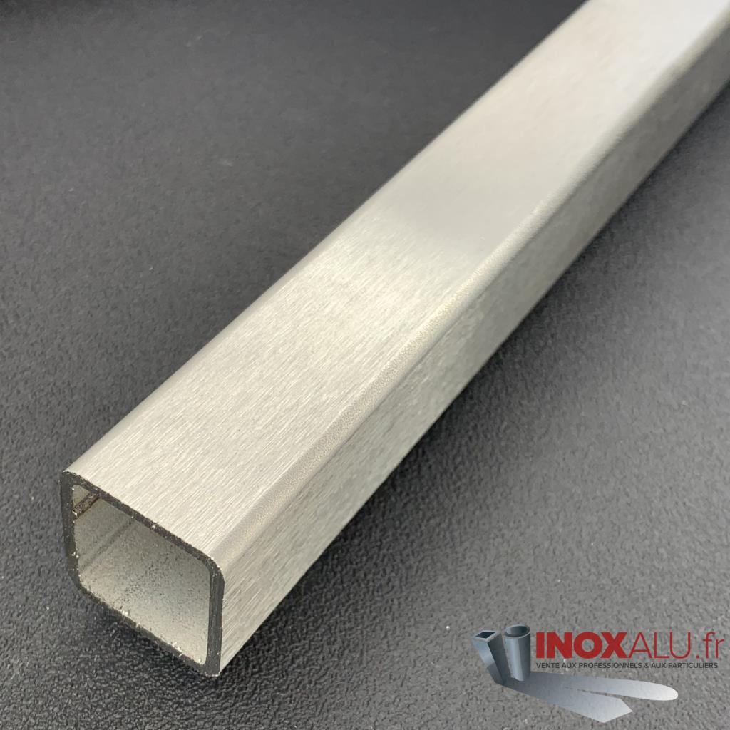 VENTE DE TUBE CARRE INOX BROSSE GR220 304L 30x30x2 a la coupe ,BARRE ...