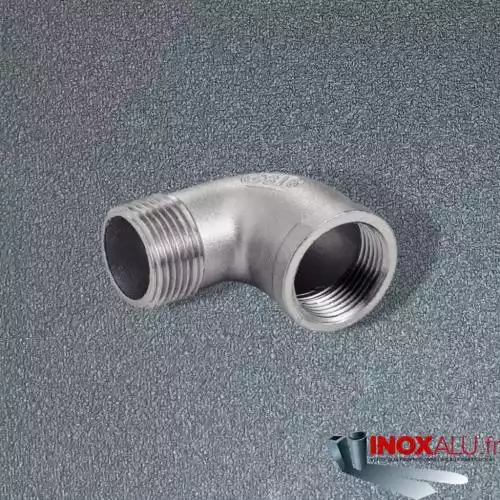 Coude 90° MF GAZ 15x21 - 1/2'' inox 116 