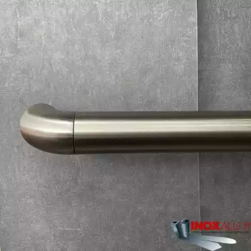 Main courante Inox 304L 1 à 3m avec embouts coudés 