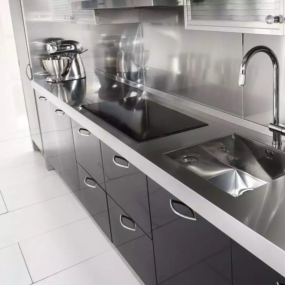 Fond de hotte inox design